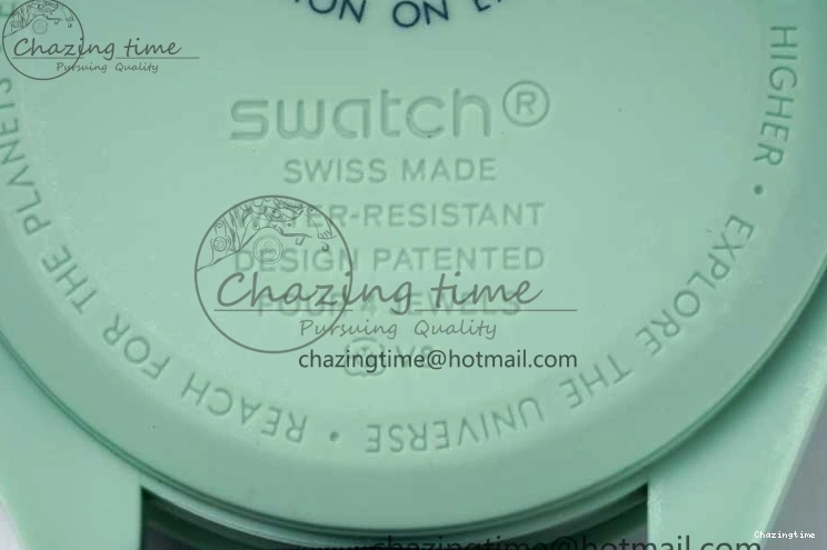 0305 SoftTouch Speedmaster Misson On Earth 1:1 Best Edition Blue Dial On Nylon Strap Quartz 7859